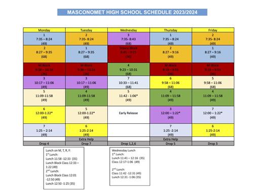 High School Schedule